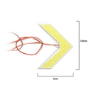 Pair 18SMD LED COB Arrow Panel For Car Rear View Mirror Indicator Turn Signal Lights
