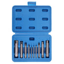 Drillpro 10Pcs Damaged Nut Bolt Remover Stud Extractor Set Broken Screw Removal Kit Screw Extractor