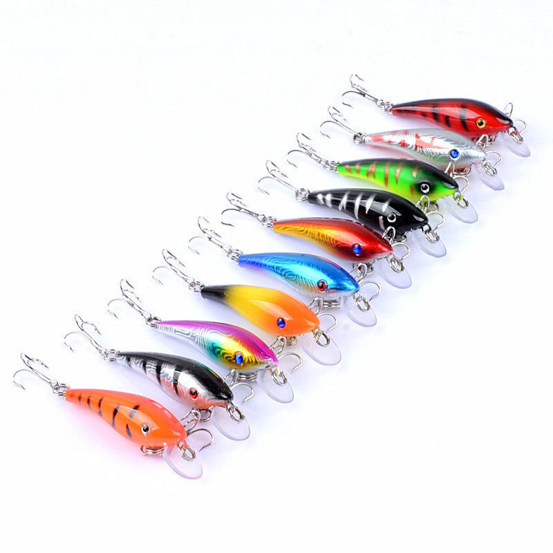 ZANLURE 10pcs/set 5.7cm 4.4g Minnow Fishing Lure 0.3m--1.2m Depth Artificial Hard Bait Wobbler Carp