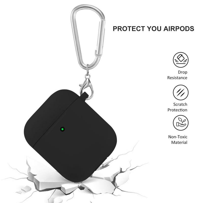Enkay Dustproof Earphone Silicone Protective Case + Ear Tips + Anti-lost Hook For Apple AirPods 1 & Apple AirPods 2