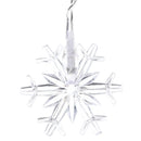 3.5M 100LED Snowflake Ice Curtain String Fairy Lights Xmas Party Wedding Decor 110V