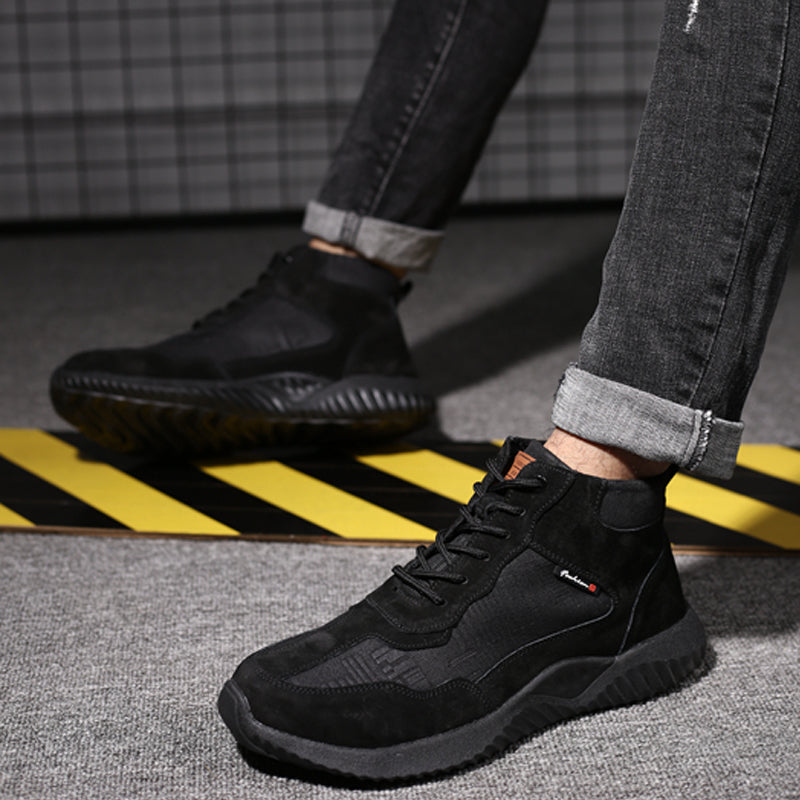 Anti-Smashing and Stab Safety Shoes with Steel Head for Autumn and Winter Labor Insurance Shoes Work Shoes