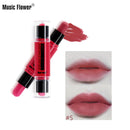 Music Flower Matte Mousse Lips Makeup Lip Stick Blush Effect Dual Function