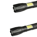 XANES 103C-COB T6+COB 1000Lumens 4Modes Brightness Zoomable Tactical LED Flashlight