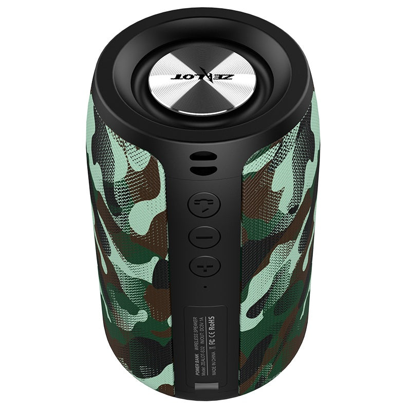 ZEALOT S32 Portable Wireless bluetooth 5.0 Speaker Heavy Bass FM Radio TF Card U Disk Outdoors Subwoofer with Mic