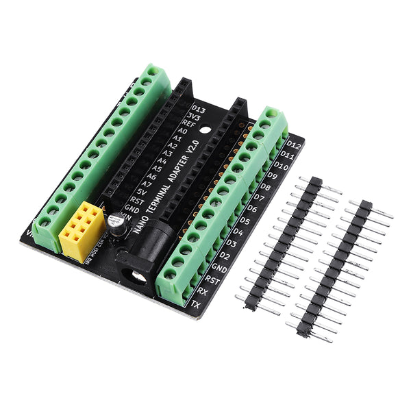 3pcs Nano V3.0 Terminal Adapter AVR ATMEGA328P with NRF2401+ Expansion Interface DC Power Board for