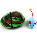 Cat Mice Toy Hide & Seek Game Collapsible Puzzle Exercise Toys 9 Holes Mouse Hunt with Bell-ball