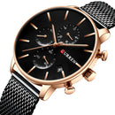 CURREN 8339 Fashion Business Men Watch Light Luxury Waterproof Large Dial Quartz Watch
