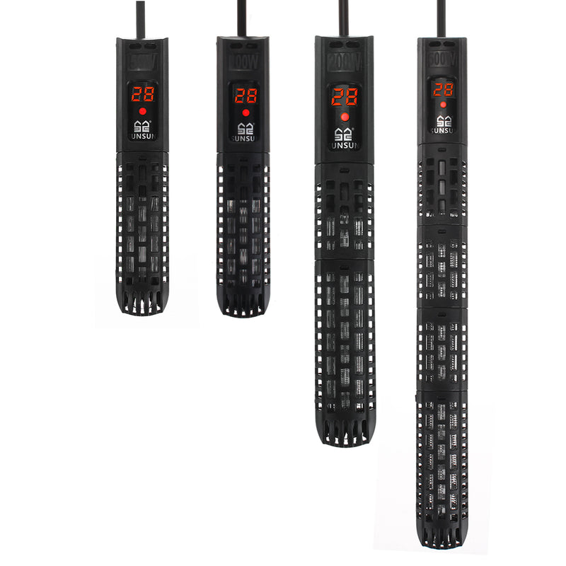 50/100/200/300/500W 220V Aquarium Submersible Heater Auto Adjustable Fish Tank Water Heater Heat Rod