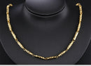 18K Duracell King Men's Electroplated Bamboo Necklace 51cm