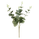 Green Artificial Plant Faux Silk Eucalyptu Gum Spray Leaf Flower Plastic Branches Home Decorations