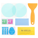2Pcs 8cm Car Waterproof PET Anti-fog Rearview Mirror Soft Protective Film Transparent Round