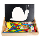 Wooden Clock Number Mathematics Toys Kids Early Learning Math Educational Toys Gift Blackboard Chalk Arithmetic Board