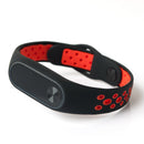 Bakeey Replacement Double Color Silicone Strap Smart Wristband Bracelet for Xiaomi M iband 2