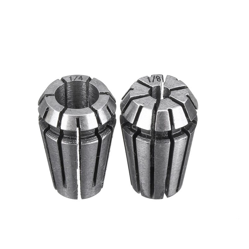 2pcs 1/8 1/4 Inch ER25 Spring Collet Set CNC Carving Machine Milling Chuck Collet