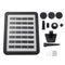 1.5W 180L/H LED Solar Fountains Pump Pond Pool Fish Tank Bird Bath Water Pump built in Battery Floating Kit with 4 Sprinkler Heads