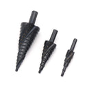1PC/3PCS 4-32mm 4-20mm 4-12mm HSS Cobalt Step Drill Bit Nitrogen Spiral Grooved Hole Cutter