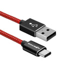 3 Pack BlitzWolf BW-TC1 3.33ft/1m 3A USB Type-C Braided Charging Data Cable With Magic Tape Strap