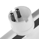 White Desktop Magnifier Plastic Magnifying Glass Standing Style With 2 LED Light