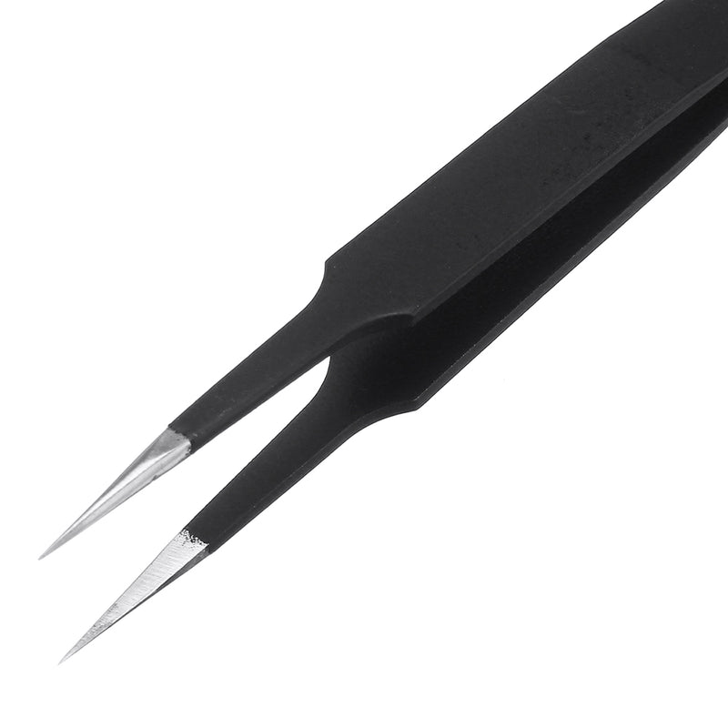 PARON Stainless Steel Anti-static Curved Straight Tip Forceps Precision Soldering Tweezer Electronic ESD Tweezers Tool ESD-10/ESD-11/ESD-12/ESD-13/ESD-14/ESD-15