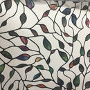 46x100cm Window Film Sticker Leaf Stained Glass Static DIY Home Decorations