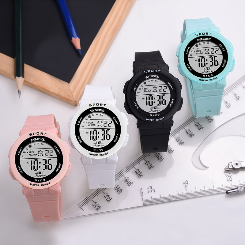 SYNOKE 9109 Children Watch 5ATM Waterproof Luminous Display Student Outdoor Sport Digital Watch