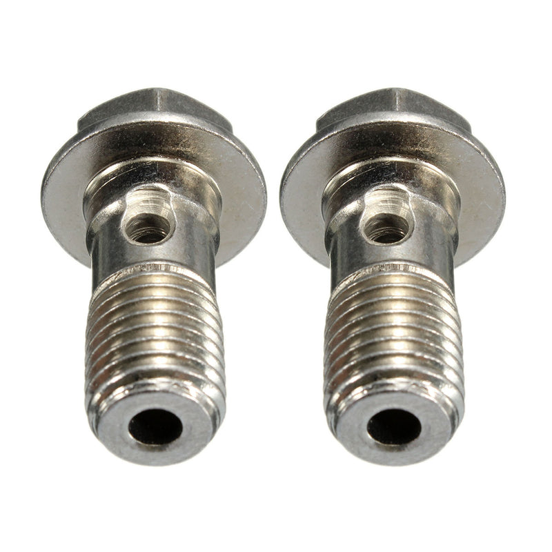 10mm M10x1.25 Chrome Banjo Bolt Brake Caliper Master Cylinder Fitting