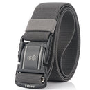 TUSHI 125cmx3.8cm Men Tactical Belt Outdoor Zinc Alloy Quick Release Buckle Casual Belts Waist Belts
