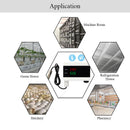 WiFi Tuya Smart Temperature Humidity Alarm Sensor Thermometer Hygrometer Detector Home Digital Display Android APP Alert