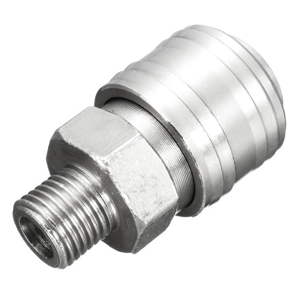 6pcs 1/4 Inch BSP FT011 Air Line Hose Compressor Fitting Connector Quick Release Male Coupler