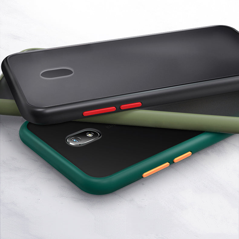 Bakeey Armor Shockproof Anti-fingerprint Matte Translucent Hard PC&Soft TPU Edge Protective Case For Xiaomi Redmi 8A