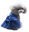 Summer Dog Dress Puppy Hot Drilling Wedding Dress Lace Doggy Skirt