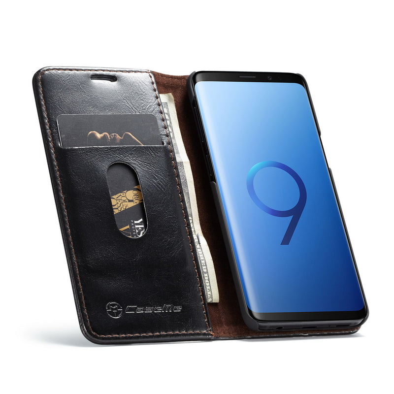 Caseme Wallet Kickstand Protective Case For Samsung Galaxy S9 Magnetic Flip Card Slots
