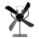 4 Blade Stove Fan Wood Stove Fan Fireplace Fan Heat Powered Eco-Friendly for Wood Log Burner Fireplace
