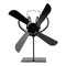 4 Blade Stove Fan Wood Stove Fan Fireplace Fan Heat Powered Eco-Friendly for Wood Log Burner Fireplace