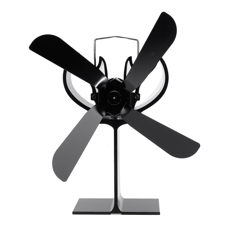 4 Blade Stove Fan Wood Stove Fan Fireplace Fan Heat Powered Eco-Friendly for Wood Log Burner Fireplace