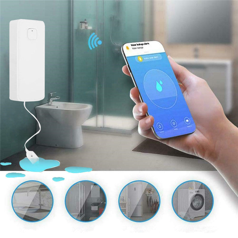 WiFi Wireless Water Leak Alarm Alexa Google Home Security Detector Sensor