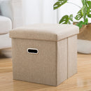 Multifunctional Foldable Fabric Storage Stool Bench Box Foot Stool Folding Chair