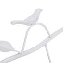 KSOL Iron Birds Leaves Hat/Towel/Coat Wall Decor Clothes Hangers Racks With 5 Hooks White Home Hooks