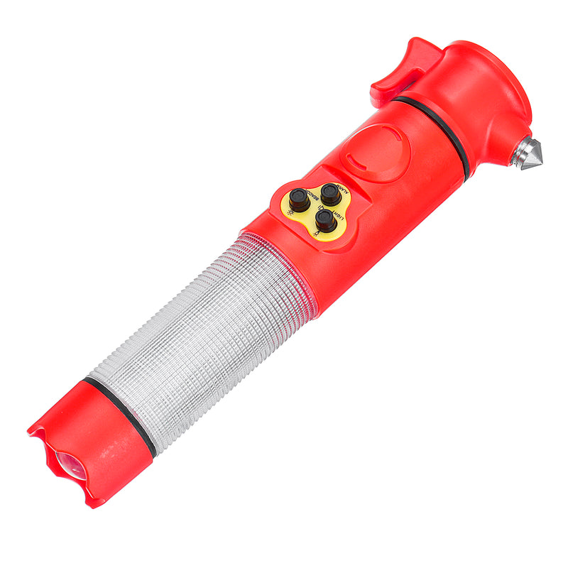 6in1 Car Glass Window Hammers Seat Belt Cutter Flashlight Alarm Emergency Escape Tools