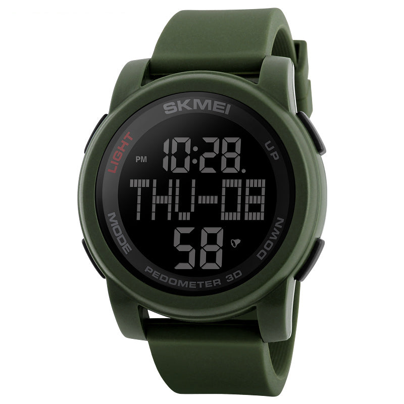 SKMEI 1317 Digital Watch Pedometer Calorie Tracking Men LED Countdown Sport Watches
