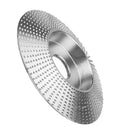 Drillpro 110mm Tungsten Carbide Bevel Wood Shaping Disc Carving Disc 22mm Bore Sanding Grinder Wheel for 115 125 Angle Grinder