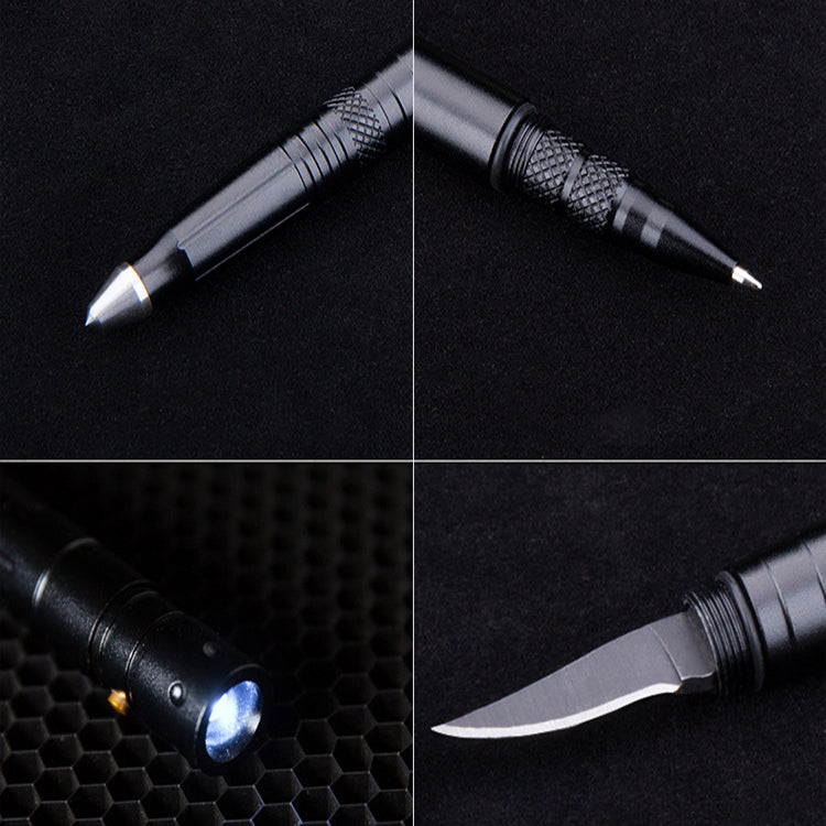 FREE SOLDIER AI0037 Tactical Pen Outdoor EDC Collection Emergency Safe Escape Flashlight Pen