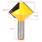 1/2 Inch Shank Bird Mouth Glue Joint Router Bit Milling Cutter for Woodworking