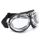 Universal Motorcycle  Helmet Scooter Goggles Black pilot style