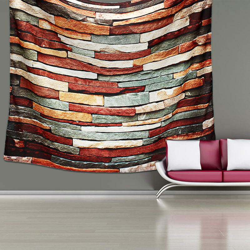 3D Art Decorations Brick Stone Print Pattern Bedspread Wall Hanging Tapestry Home Room Decor