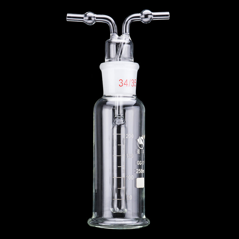 250ml Precision Chemical Glass Mengshi Porous Gas Bottles Washing Laboratory Equipment