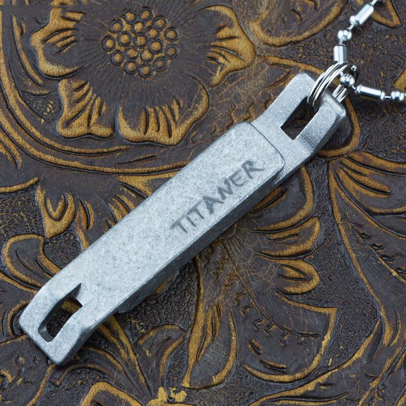 TITANER Titanium Alloy Corkscrew Multifunctional EDC Tools Opener Camping Hunting EDC Survival Tools