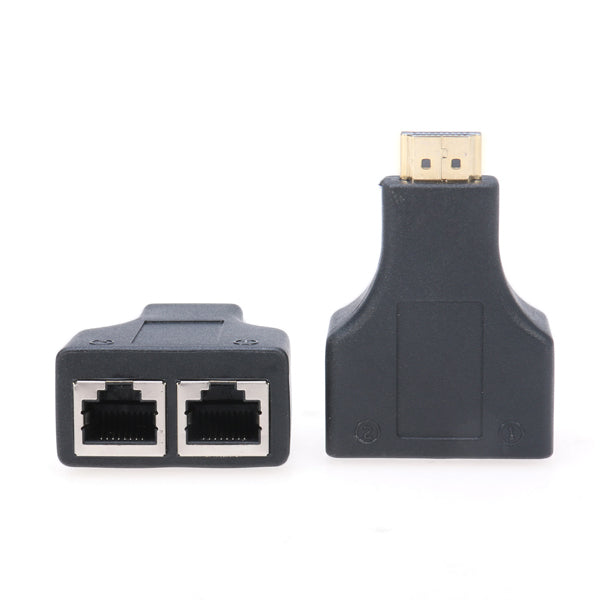 2 Pcs High Definition Multimedia Interface to Dual RJ45 Extender Support 1080P 3D For HDTV HDPC STB