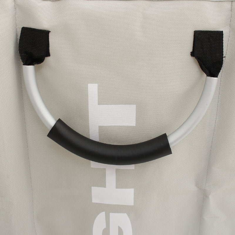 Clothes Storage Baskets Bag Laundry Hampers 94L 3 Grids Wash Dirty Removable Home